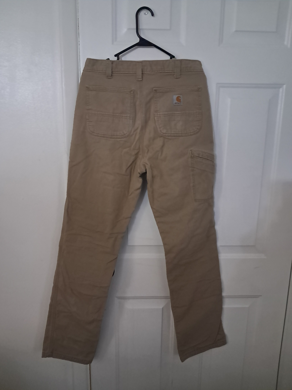 Carhartt Men's Tan Fleece LinedWork Pants Size 32x36